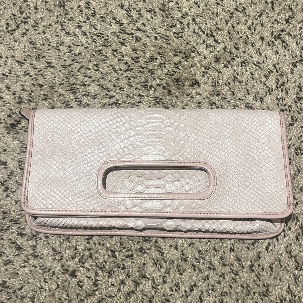 Coach Blush Python Fold Over Clutch - image 3